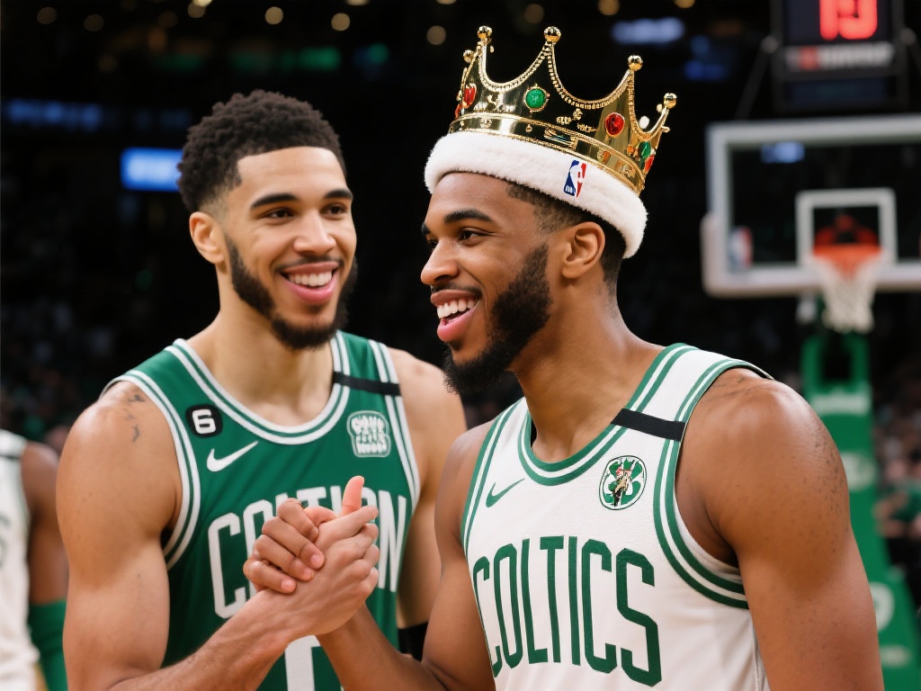 怀特创三分神迹!塔图姆INS晒戴皇冠庆祝 塔图姆对队友的认可
作为球队的核心之一