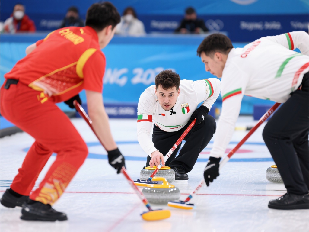 世界男子冰壶锦标赛:意大利与中国展开激烈循环赛对决 在冰雪运动的激烈角逐中,男子冰壶锦标赛总